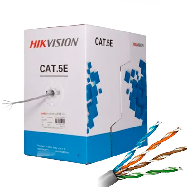 Cable UTP Catg. 5E 305mts unifilar cobre DS-1LN5E-E/E Hikvision