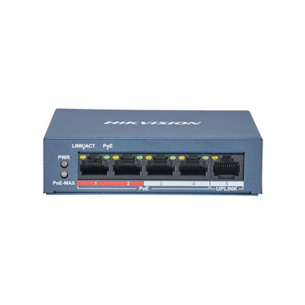 Switch 4 POE + 1 puerto Ethernet / DS-3E0105P-E/M Hikvision