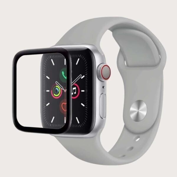 Correa de reloj de silicona + pelicula protectora compatible con Apple Watch