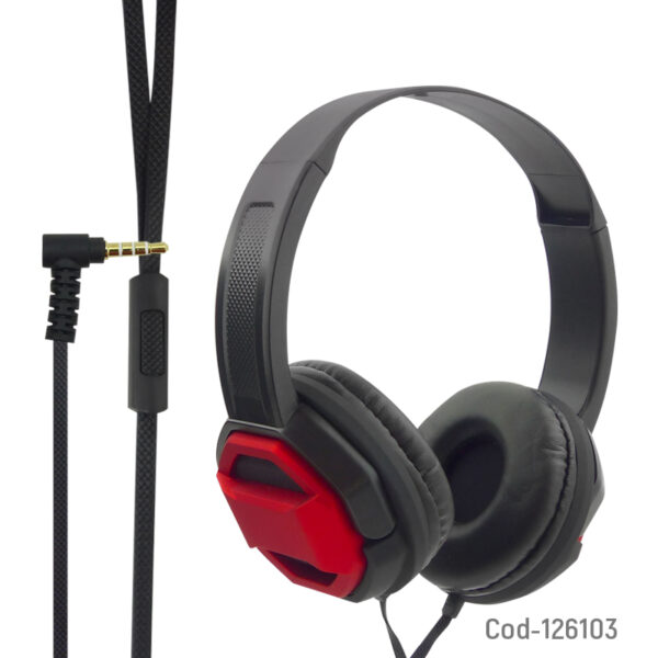 Audifonos Para Gamer Con Microfono Multimedia On Ear Plug 3.5Mm, KL-665