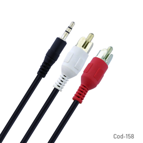 Cable RCA 2X1 Plug Stereo 1,5 Mts
