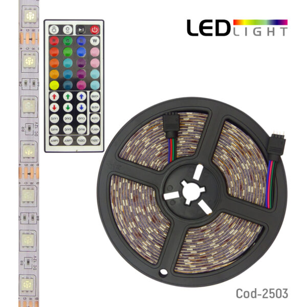 Rollo LED 5050 RGB De 5 Metros Multi-Efectos