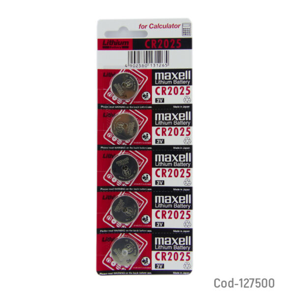 Pila CR2025, Maxell, 3 Volt, Lithium X 1 PCS