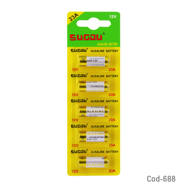 Pilas 23A, 12 Volt, Marca Sugdu, X 1 PCS