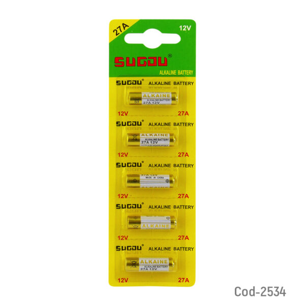 Pilas 27A, 12 Volt, Marca Sugdu, X 1 PCS