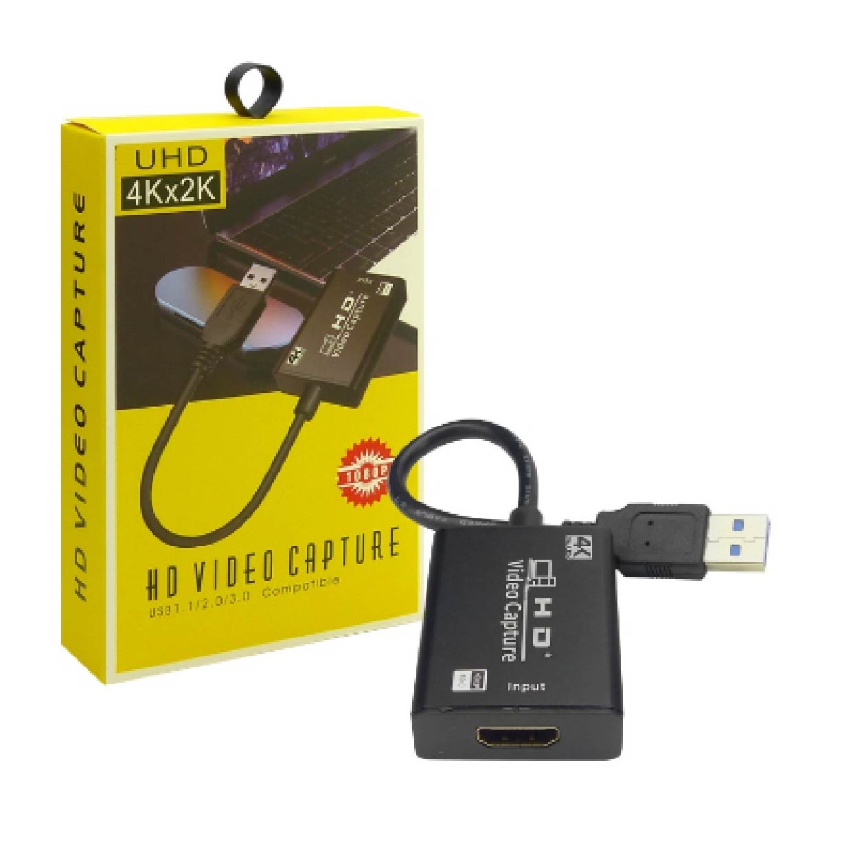 Capturadora de Video HDMI con cable USB4K