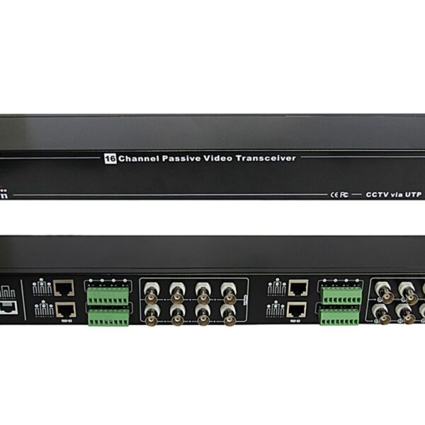 Transceptor 16 canales pasivo HD TVI/CVI/AHD Rackeable 1U