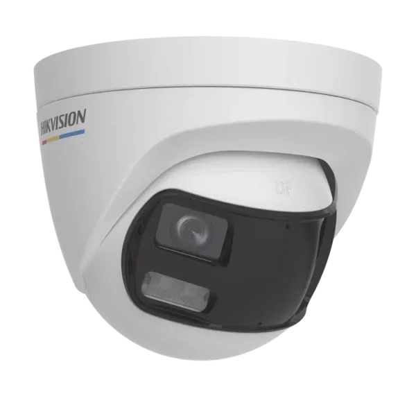 Camara Domo TVI 180° 3K Luz 40m Smart Hybrid Light DUAL LENS 2.8mm ColorVU IP67 130dB WDR Audio Mic DS-2CE72KF3TP-DLSHikvision