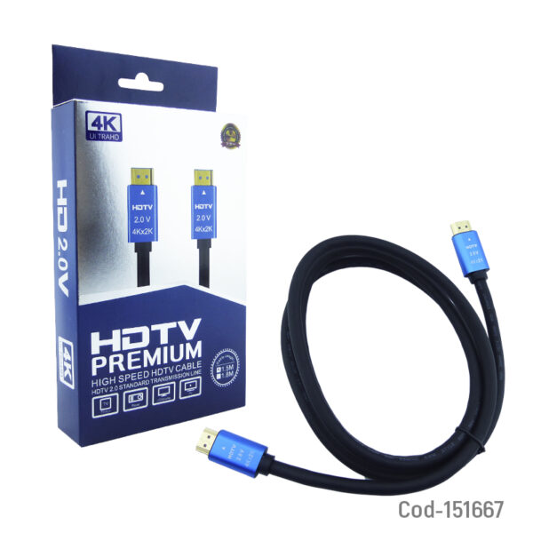 Cable HDMI 15mts 4K Ultra HD, 2.0V Premium